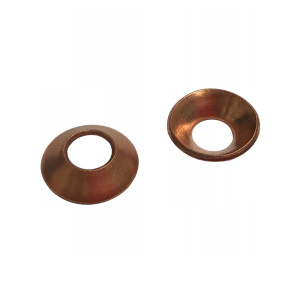 Шайба медная ф4х10х1,5 медная конус 