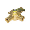 Кран отопителя Т-образный (на 3 выхода, бронза) а/м МАЗ