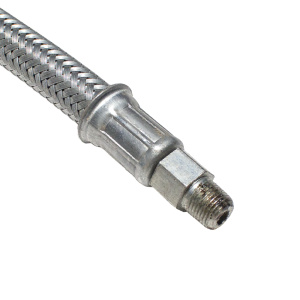 Шланг подкачки длинный бронированный 880мм (гайка/штуцер) УРАЛ