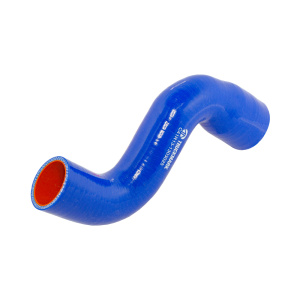 Патрубок радиатора нижний (силикон) синий (TRUCKMARK)