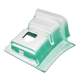 Щиток подножки правый (зеленый) (Технотрон)