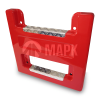 Каркас подножки  щиток, цвет красный (КАМАТЕК)