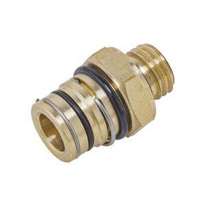 Соединитель переходник М12x1.5 P5 поворотный латунь