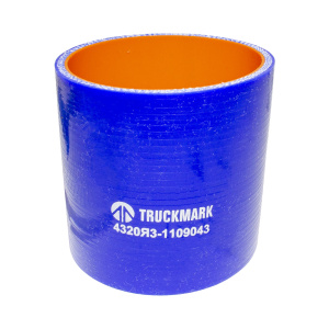 Патрубок ТКР (силикон) синий (Ф76х80) (TRUCKMARK)