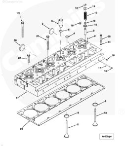 Заглушка ГБЦ для двигателя Cummins ISM 11L  020674100