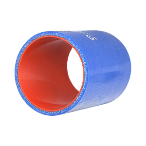 Патрубок радиатора нижний (силикон) синий (Ф66x90) (TRUCKMARK)