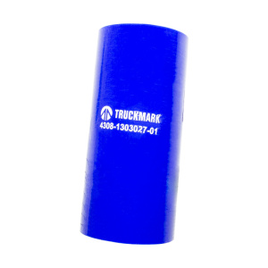 Патрубок радиатора нижний  (силикон) синий (Ф50x130) (TRUCKMARK)