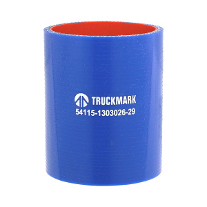 Патрубок радиатора нижний (силикон) синий (Ф66x90) (TRUCKMARK)