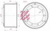 Барабан тормозной BPW 0310967190 (ромашка) (420x180/184) (Marshall)