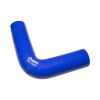 Патрубок радиатора верхний (силикон) синий (Ф38х140/160) (МАРК)