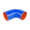 Патрубок соединительный воздушного фильтра (силикон) синий (Ф90х105/145) (TRUCKMARK)