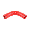 Патрубок радиатора верхний МТЗ-82 (силикон) красный (D=38) (МР)