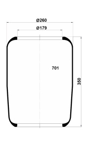 РКО (пневмобаллон) а/м НЕФАЗ, МАЗ, КамАЗ-5460