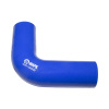 Патрубок радиатора угловой (силикон) синий (Ф40х135/110) (TRUCKMARK)
