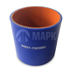 Патрубок интеркулера МАЗ (силикон) синий (Ф85х90) (TRUCKMARK)