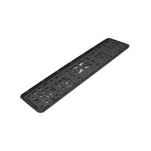 Рамка номера трехсоставная черная