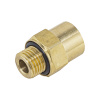Соединитель трубки ПВХ,полиамид d=10мм М14х1.5 (фитинг прямой) латунь (Аналог CAMOZZI)