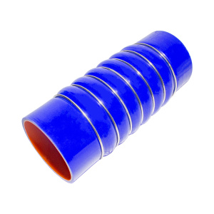 Патрубок интеркулера (силикон) синий (Ф88х240, 7 колец) (TRUCKMARK)