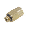 Соединитель трубки ПВХ,полиамид d=10мм  М12х1.5 (фитинг прямой) латунь (Аналог CAMOZZI)