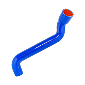 Патрубок радиатора верхний (силикон) синий (TRUCKMARK)
