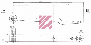 Полурессора BPW 0508213751 (однолистовая) (Marshall)