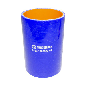 Патрубок радиатора средний (силикон) синий (Ф70x120) (TRUCKMARK)