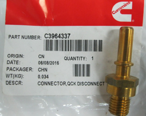 Штуцер топливного коллектора, ТНВД ISBe 