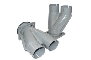 Тройник глушителя (загнутый)