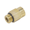 Соединитель трубки ПВХ,полиамид d=12мм М16х1.5 (фитинг прямой) латунь (Аналог CAMOZZI)