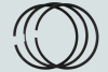 Кольца поршневые стандарт (компл. на 1 поршень)QSL9 ISC QSC8(3921919+3948412+3964073(5267662))ОЕМ