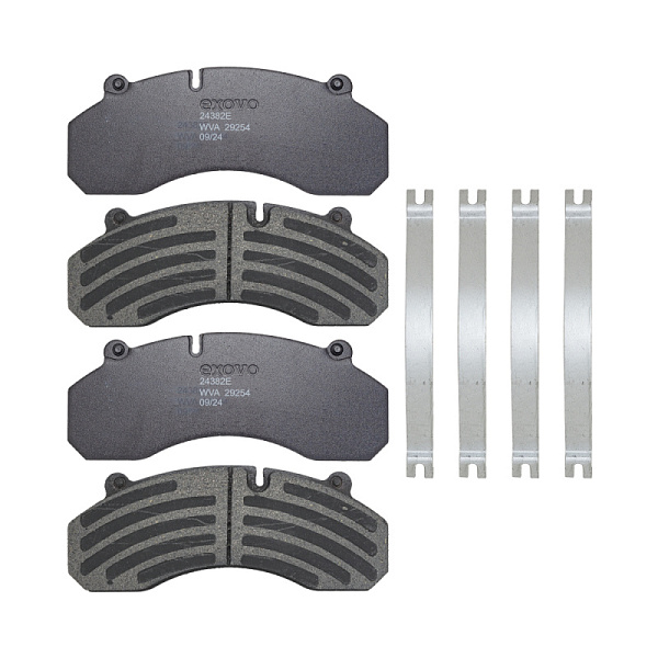 Колодки дисковые WG9100443050 с пластинами Sitrak передние (EXOVO)