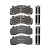 Колодки дисковые WG9100444150 с пластинами Sitrak задние (Bremhof)