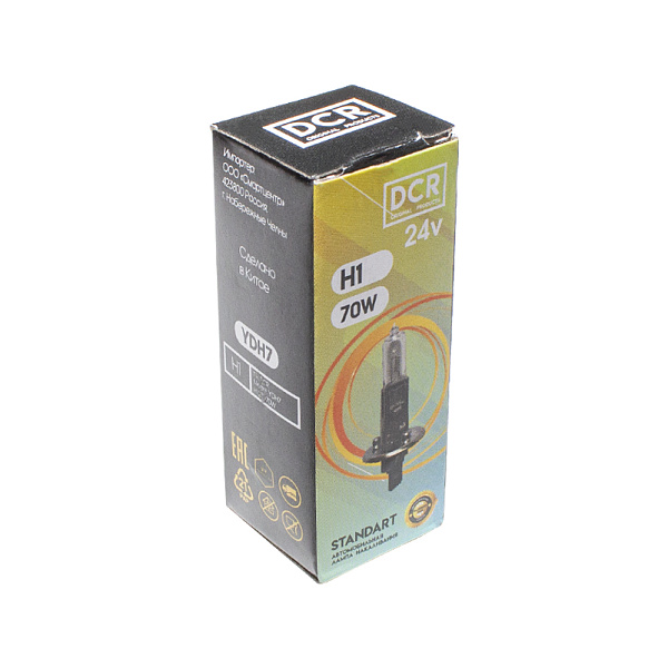 Лампа Н1 24-70 (Р14.5s) галоген DCR