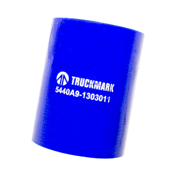 Патрубок радиатора верхний (силикон) синий (Ф54х80) (TRUCKMARK)