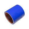 Патрубок радиатора верхний (силикон) синий (Ф50х60) (МАРК)