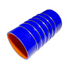 Патрубок интеркулера (силикон) синий (Ф112х210, 6 колец) (TRUCKMARK)
