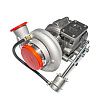 Турбокомпрессор HX40W  ISL, L  Аналог 4049358 4050217