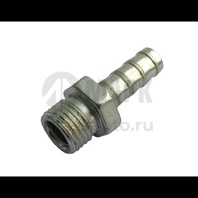 Штуцер с наруж. резьбой  M10х1,5 под шланг 6мм