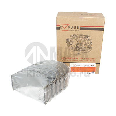 Вкладыш к/в +0,25 шатунный верхний (6CT, ISC, L, ISLe) 3966244 DVMARK