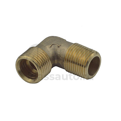 Угольник компрессора М18х1,5-К18х1,5 (медный) (20шт в уп)