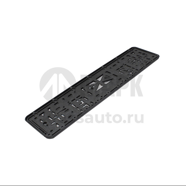 Рамка номера трехсоставная черная