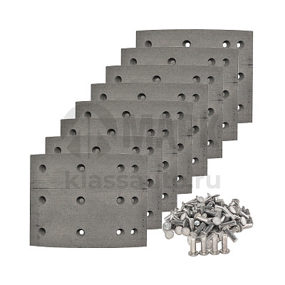 Накладки тормозные р/к L1-8T 133-02-55/133-02-56  (c клепками ) СЗАП Temac