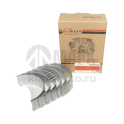 Вкладыш к/в 0,25 коренной нижний (4-6BT, ISBe) 3929021/ 4938937 3978820 DVMARK