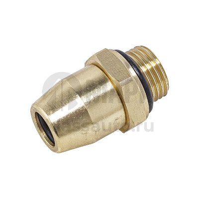 Соединитель трубки (аналог 800100801615)М16хТ10 (фитинг прямой латунь)