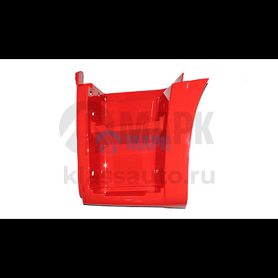Щиток подножки левый (красный) (Технотрон)