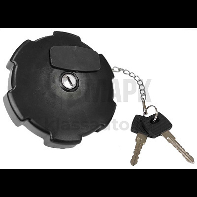 Крышка топливного бака в сб. d=80мм (пласт., с ключом) (TRUCKMARK)