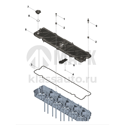 Двусторонняя шпилька с буртиком M8X1.25X35 : M8X1.25X20 DCEC (ISB)