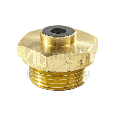 Соединитель трубки ПВХ,полиамид d=6мм  М22х1.5 (фитинг прямой) латунь (Аналог CAMOZZI)