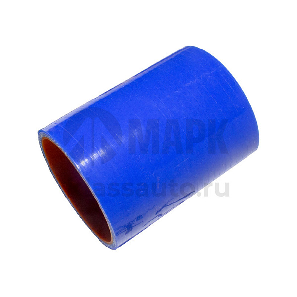 Патрубок радиатора нижний (силикон) синий (Ф60x90) (TRUCKMARK)