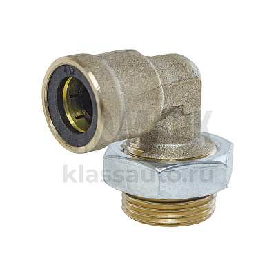 Соединитель трубки ПВХ,полиамид d=12мм М12х1.5 (фитинг угловой) (Аналог CAMOZZI)